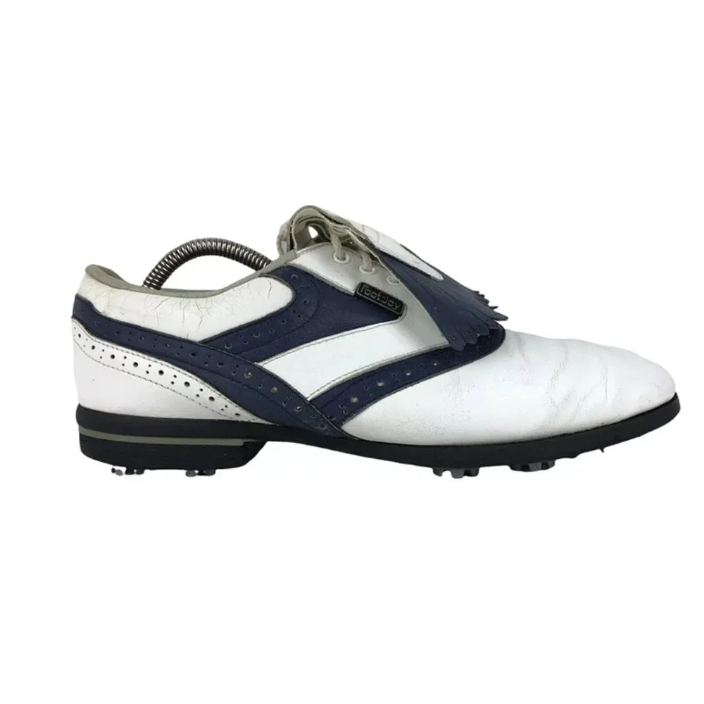 Footjoy Womens DryJoys 98095 White Black Lace Up Low Top Golf Shoes Size 9.5 M‎
